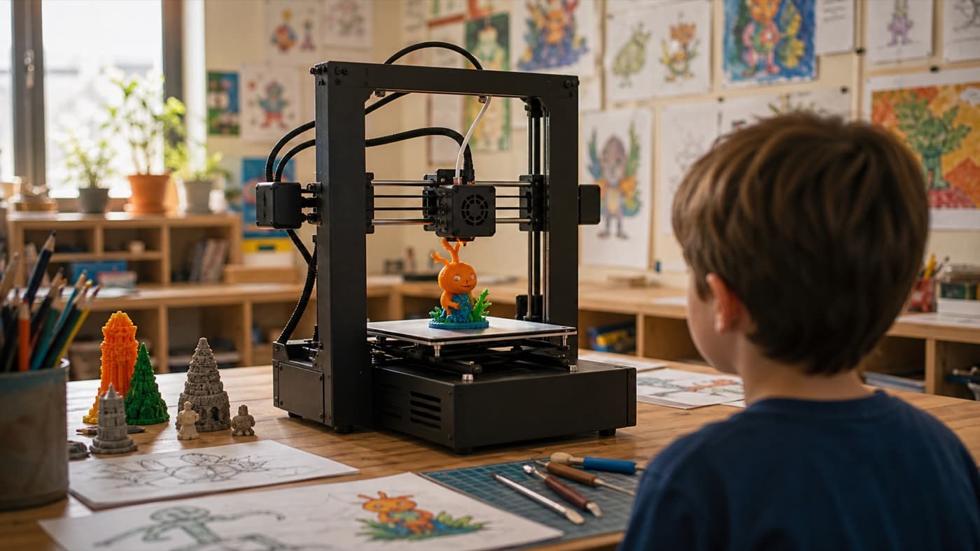 Why Children Become Fascinated by 3D Printing: Imagination Can Finally Be Held