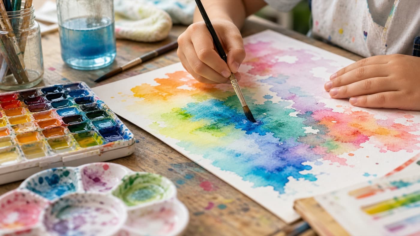 Watercolor Is Not Just Filling in Color: The Science Children Learn Through Water and Paint